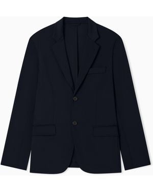 Emporio Armani Stretch-Nylon Blazer - Blue