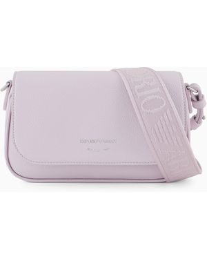 Emporio Armani Minibolso Con Estampado Integral De Ciervo - Morado