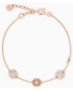 Emporio Armani Mother Of Pearl Clover Bracelet - White
