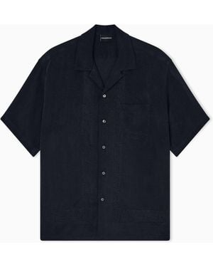 Emporio Armani Short-Sleeved Shirt - Blue
