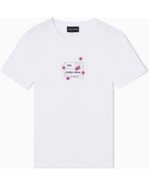 Emporio Armani Regular Fit T-Shirts - White