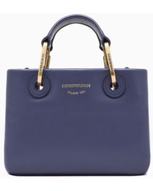 Emporio Armani Minibolso Myea De Napa - Azul