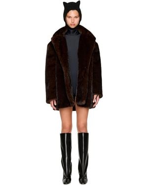 Coperni Faux-Fur Coat - Black