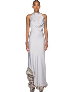 Y. Project Double Neckline Long Dress - White