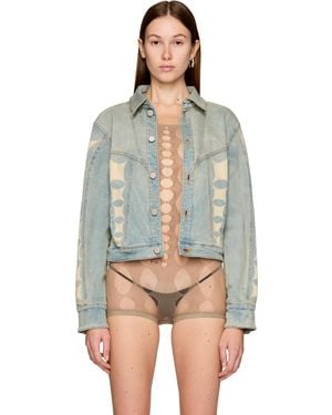 Rui Denim Print Jacket - Blue