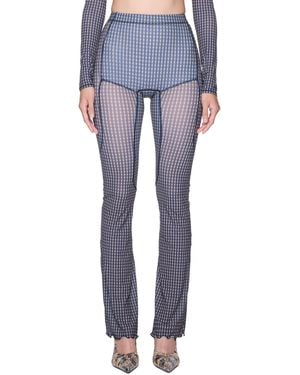 KNWLS Halcyon Mini Check Leggings - Blue
