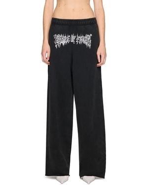 Vetements Cradle Of Filth Baggy Sweatpants - Black