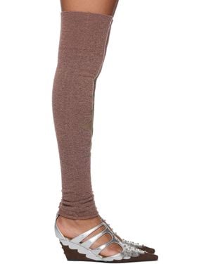Rui Thorn Intarsia Leg Warmers - Brown
