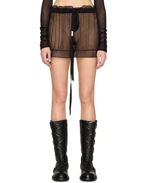 Ann Demeulemeester Gilla Lace Boxers Shorts - Black