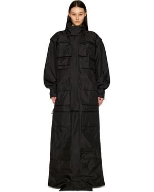 Vetements Polizei' Reworked Trench Coat - Black