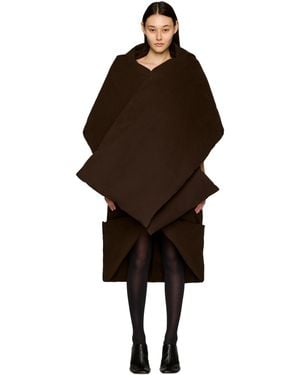 Entire studios Doona Scarf Puffer Jacket - Brown