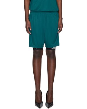 Martine Rose Double Football Shorts - Green