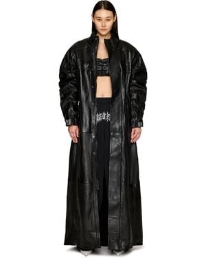 Vetements Moto Leather Coat - Black