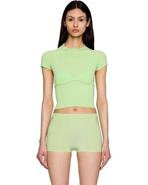 Isa Boulder Knitted Malley Bra & Jia Baby T-Shirt - Green