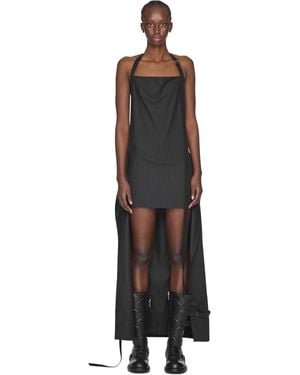 Ann Demeulemeester Freia Long Apron Dress - Black