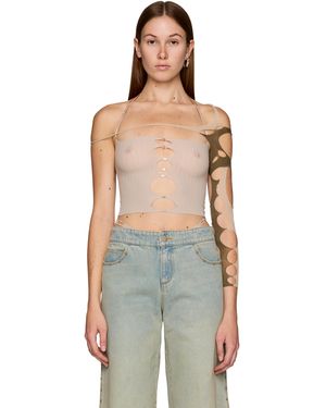 Rui Intarsia Cutout Arm Sleeve - Green