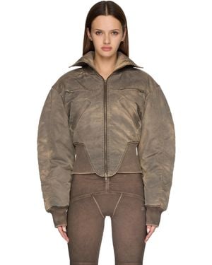 KNWLS M-Claw Bomber Jacket - Brown