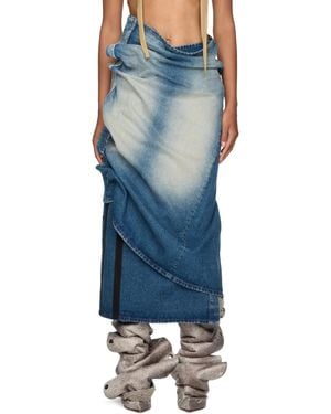 ワンピース Y PROJECT Women Mid Skirts 104DR006 BLUE Y. Project Mid-length skirts for Women | Online Sale up to