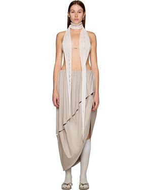 Rui Thorn Intarsia Scarf - White