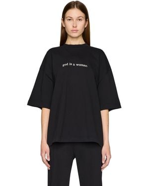 【VETEMENTS】ブラックGod Is A WomanクロップドボクシーTシャツ VETEMENTS God Is A Woman T-shirt | Black | FARFETCH