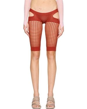 Isa Boulder Quarter Biker Shorts - Red