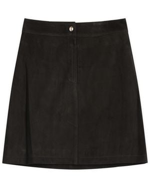NOTHING WRITTEN Rona Suede Skirt - Black