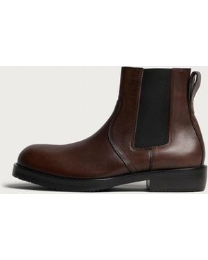 Dries Van Noten Leather Boots - Black