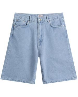 Stan Ray Wide 5 Denim Shorts - Blue