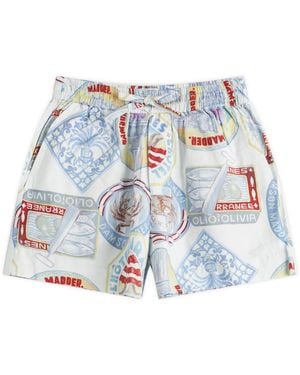 Damson Madder Pull On Shorts - Blue