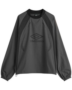 Umbro by Slam Jam Lasered Nylon Crew Neck - Black