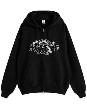 Pawa Speed Sports Doggo Zip Hoodie - Black