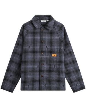 Service Works Thistle Plaid Foh Jacket - Blue