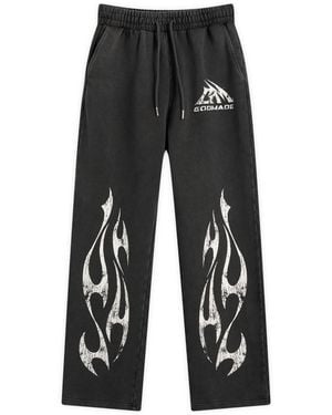 God Made Gm Logo Sweatpants - Black