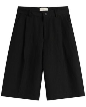 Studio Nicholson Fowld Pleated Short - Black