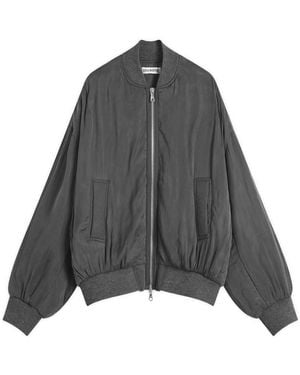 Cole Buxton Cupro Bomber Jacket - Gray