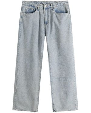 MKI Miyuki-Zoku Twisted Weave Wide Leg Jeans - Blue