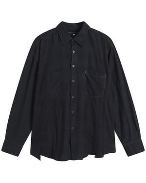 Needles 7 Cuts Over Dyed Flannel Shirt - Blue