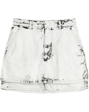 Toga Toga Denim Mini Skirt - Metallic