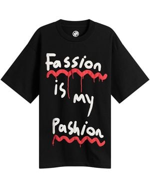 Navinder Nangla Fassion Is My Pashion T-Shirt - Black