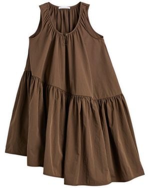 Cecilie Bahnsen Azelia Recycled Taffeta Mini Dress - Brown