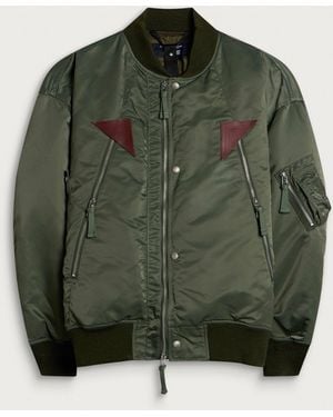 Comme des Garçons Nylon Twill Bomber Jacket - Green