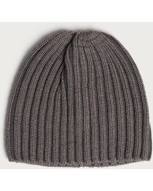 Our Legacy Stripe Dry Merino Wool Boston Beanie - Grey