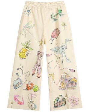 ALÉMAIS Wide Leg Court Denim Trouser - Natural