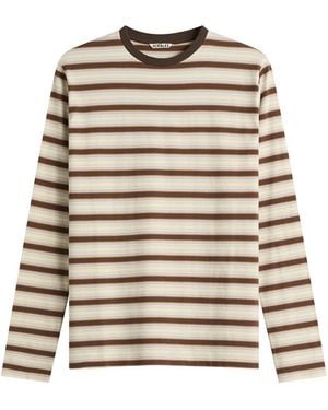 AURALEE Gradient Stripe Long Sleeve T-Shirt - Multicolor