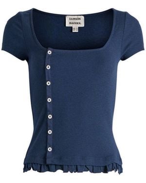 Damson Madder Posie Short Sleeve T-Shirt - Blue