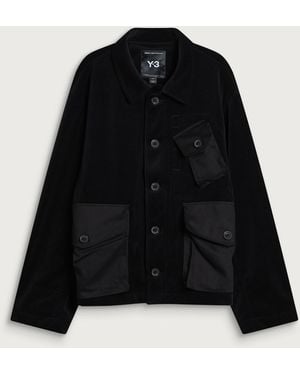 Y-3 Velvet Corduroy Utility Blouson - Black