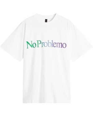 No Problemo Gradient Logo T-Shirt - White