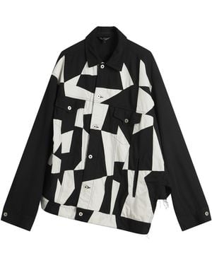 Comme des Garçons Comme Des Garçons Patchwork Twill Jacket - Black