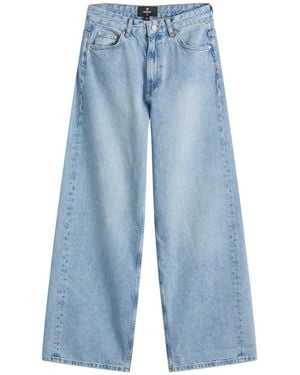 Represent High Rise Wide Leg Jeans - Blue