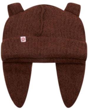 Charles Jeffrey Alpaca Chunky Rabbit Beanie - Brown